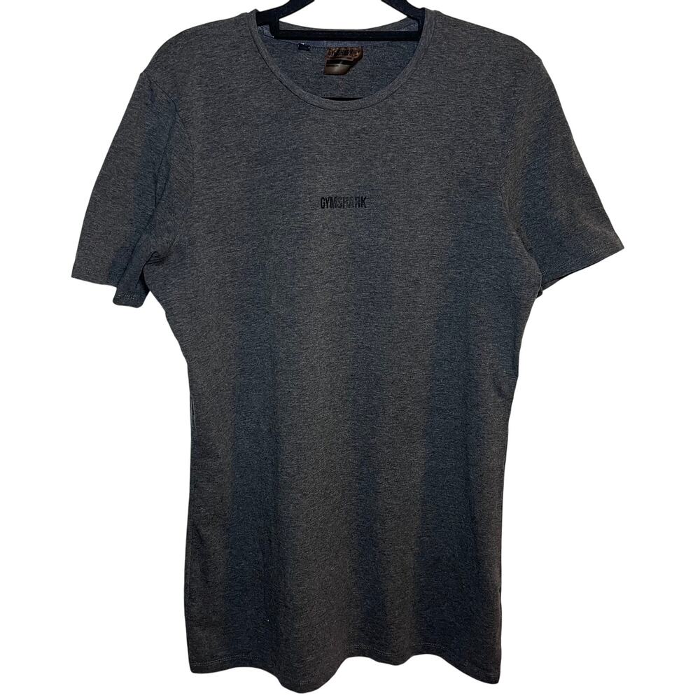 Gymshark Mens Short Sleeve Tshirt Dark Gray Size‎ Small Workout Athletic Gym Tee